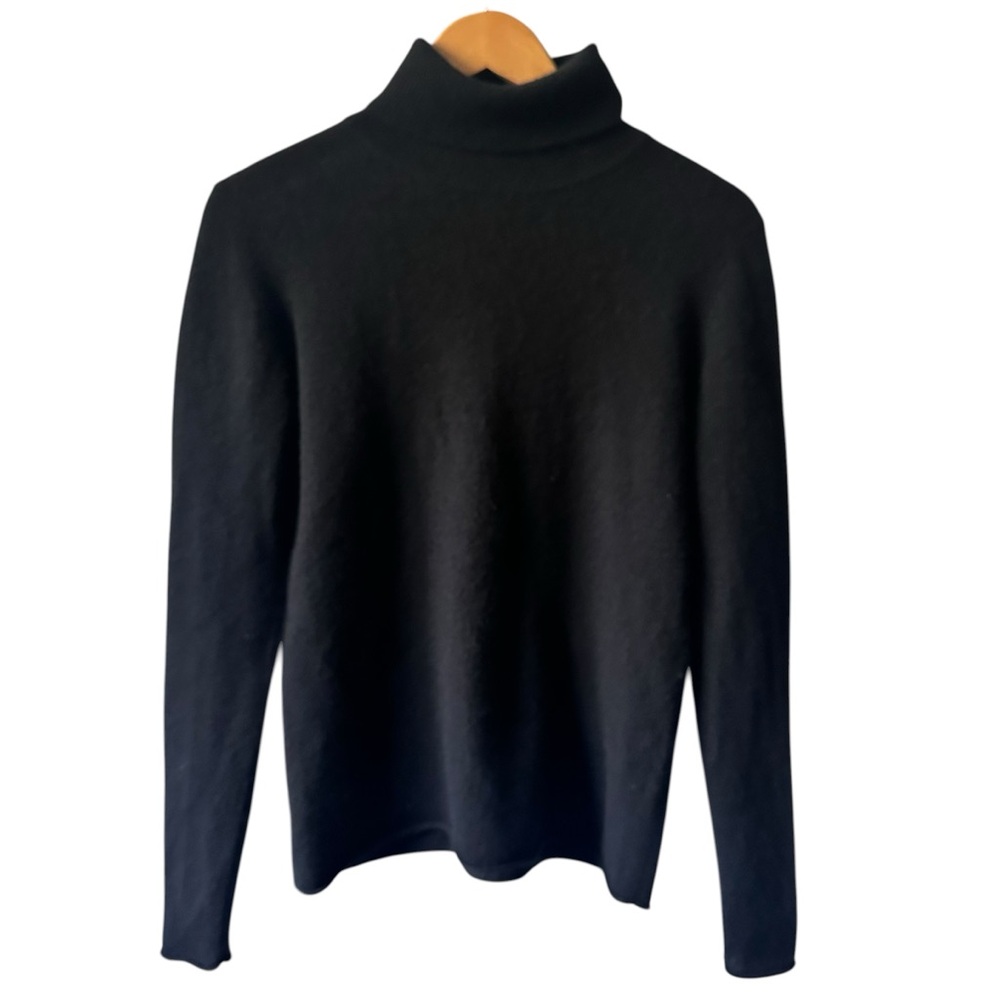 Philosophy 100% Cashmere Turtleneck Sweater Black Size Medium